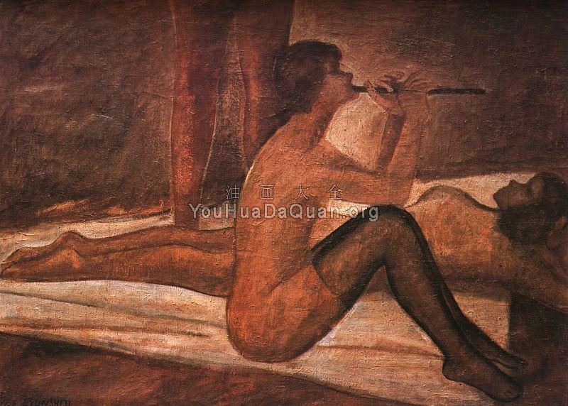 Three Nude Women - 边史智